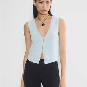 Aritzia Wilfred Basque sweater vest knit tank top